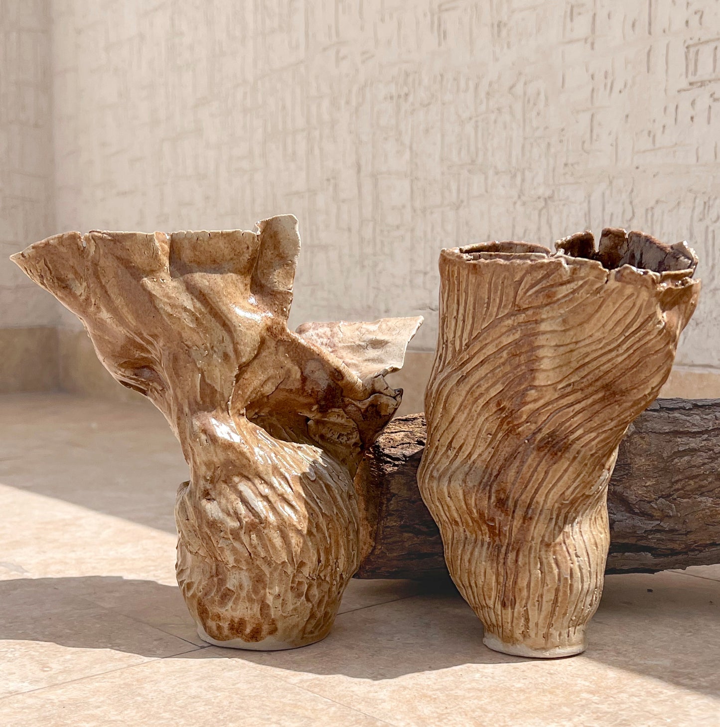 Earthen Bloom Vases (set of two)