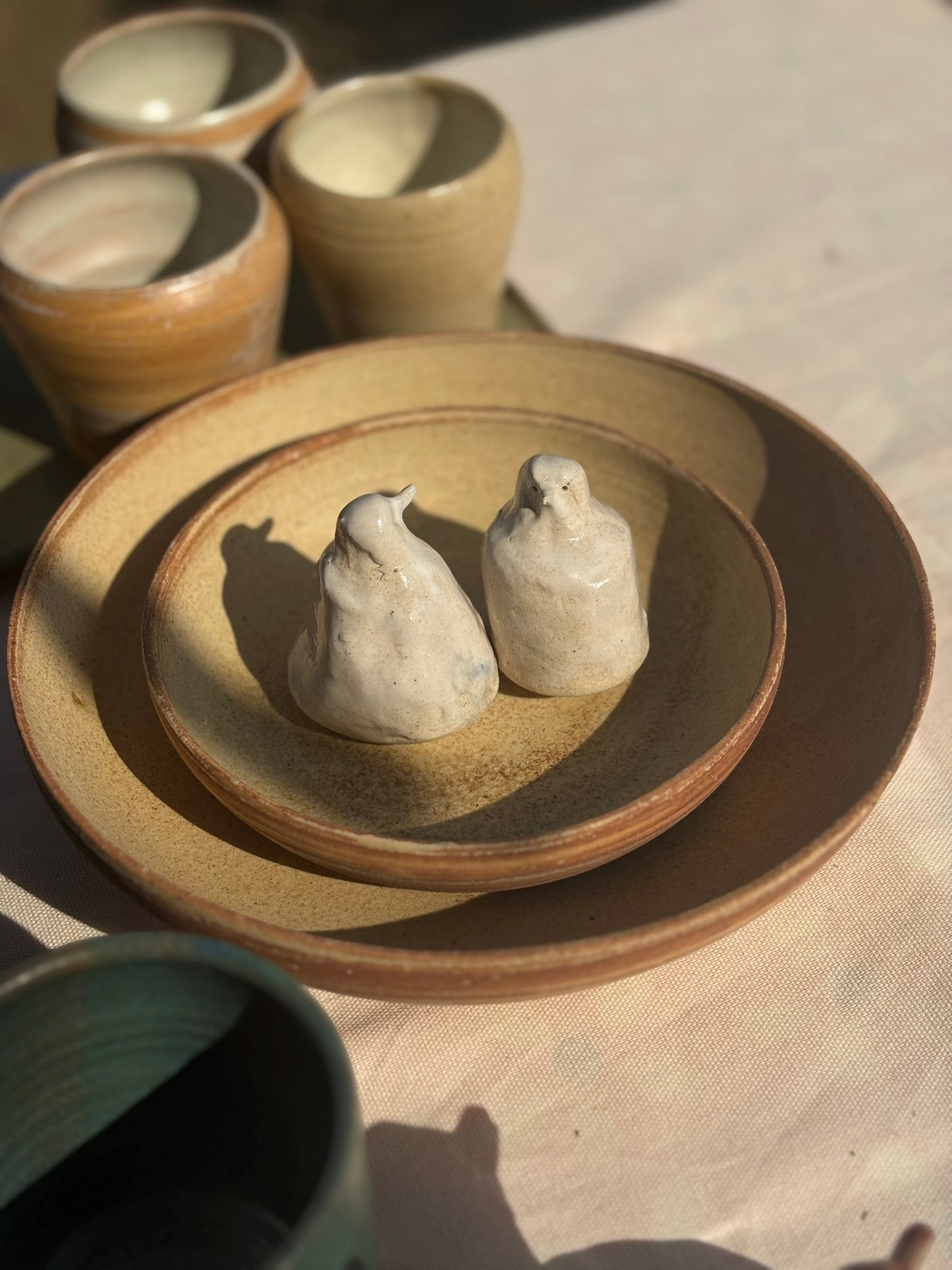 Earthy Beige Serving Bowl Set