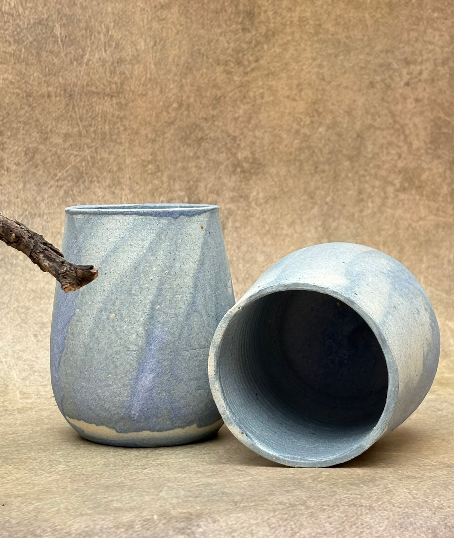 Rustic wave Vase - Set of 2
