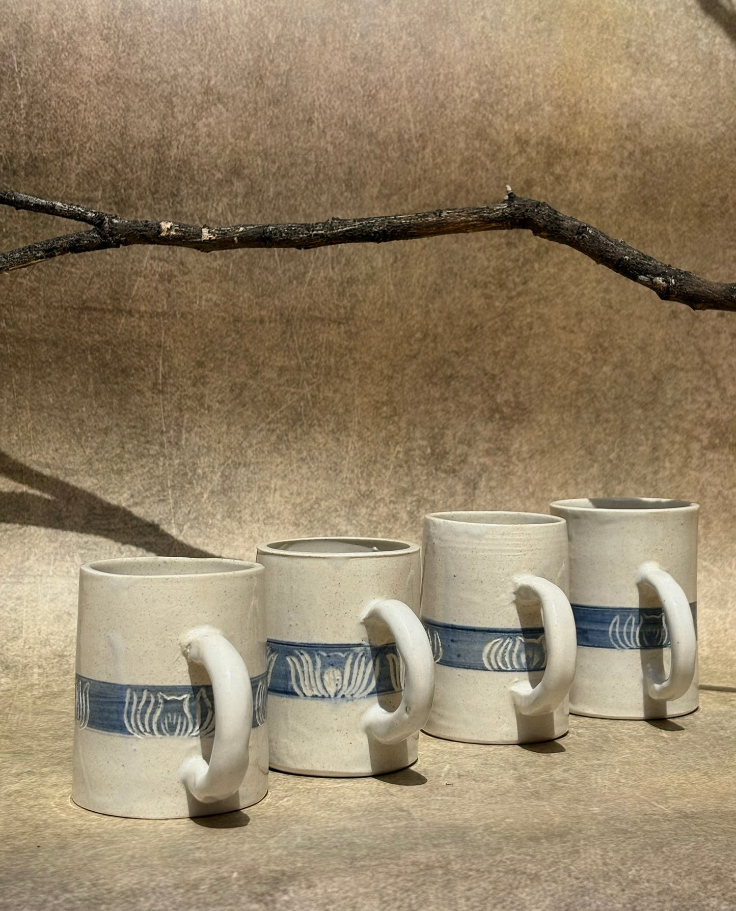 Lotus Blue Mugs