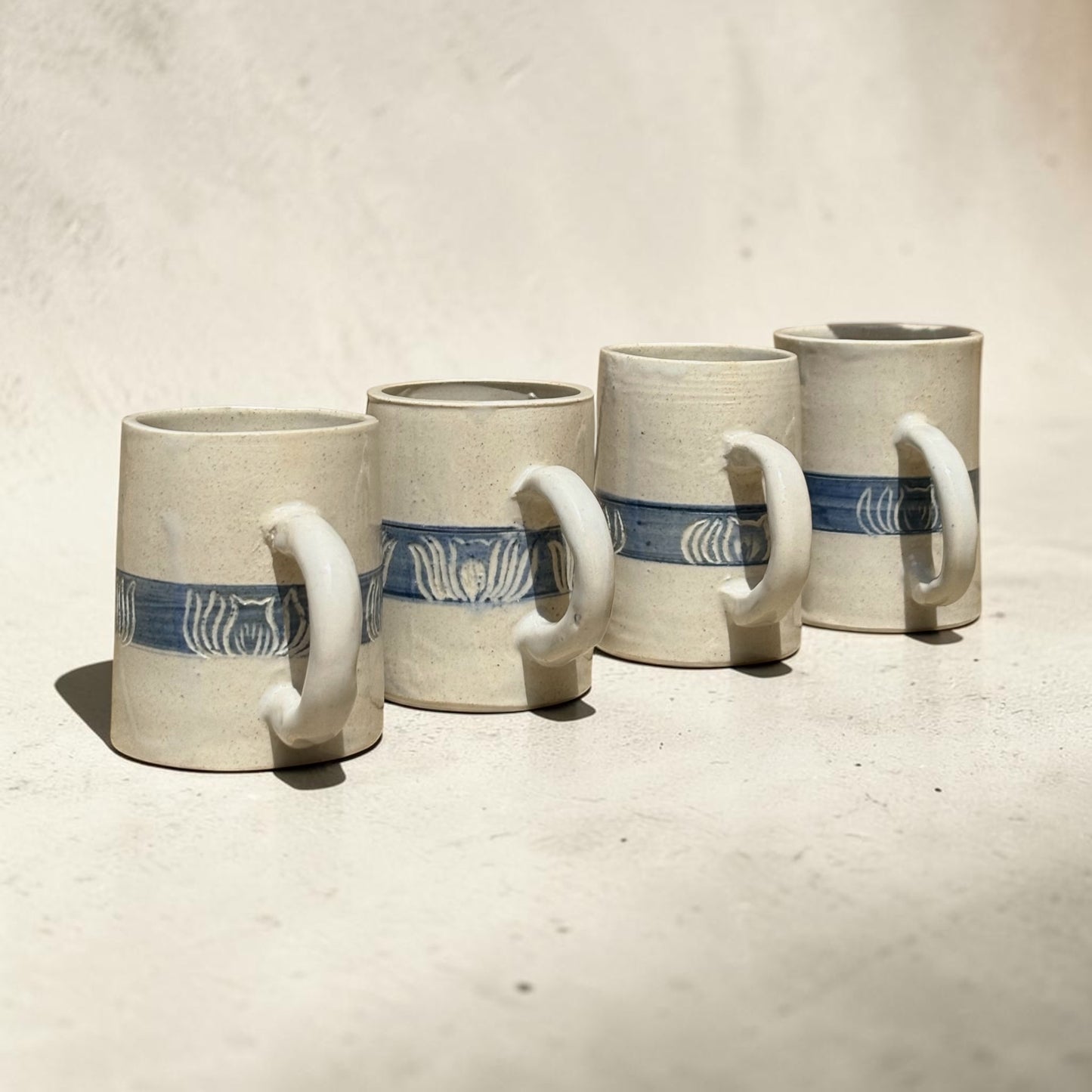 Lotus Blue Mugs